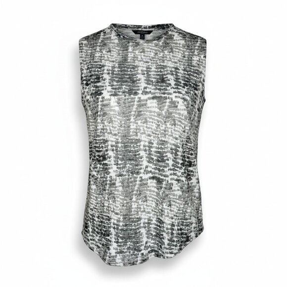 LNA Sleeveless Zebra Print Top Size S – Black Gray White Animal Pattern Tank - Picture 2 of 3